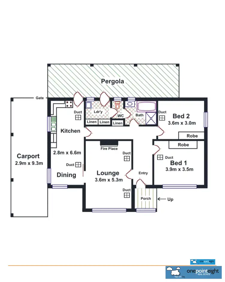 Floorplan of Homely house listing, 12 Lyons Street, Brooklyn Park SA 5032