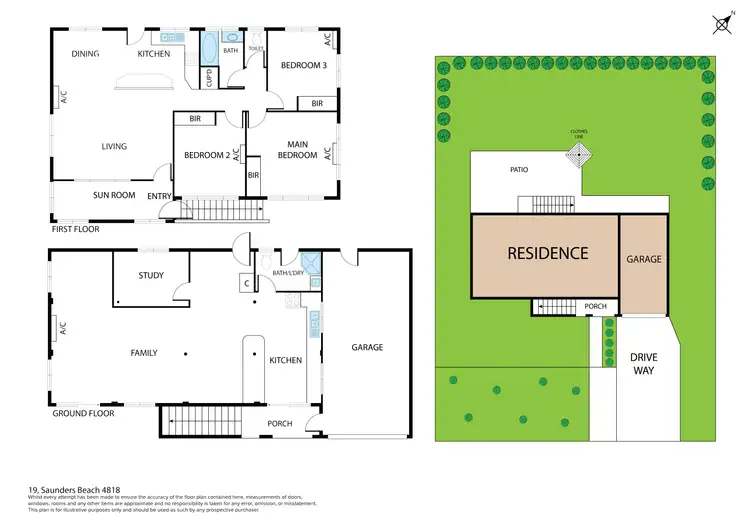 Floorplan of Homely house listing, 19 Saunders Beach Road, Saunders Beach QLD 4818