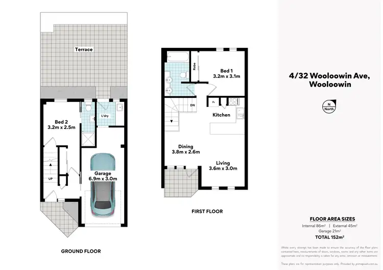 Floorplan of Homely townhouse listing, 4/32 Wooloowin Avenue, Wooloowin QLD 4030