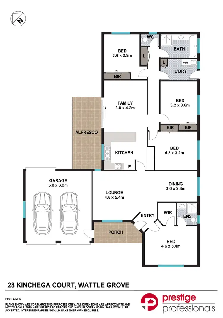 Floorplan of Homely house listing, 28 Kinchega Court, Wattle Grove NSW 2173