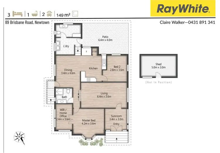 Floorplan of Homely house listing, 89 Brisbane Road, Newtown QLD 4305