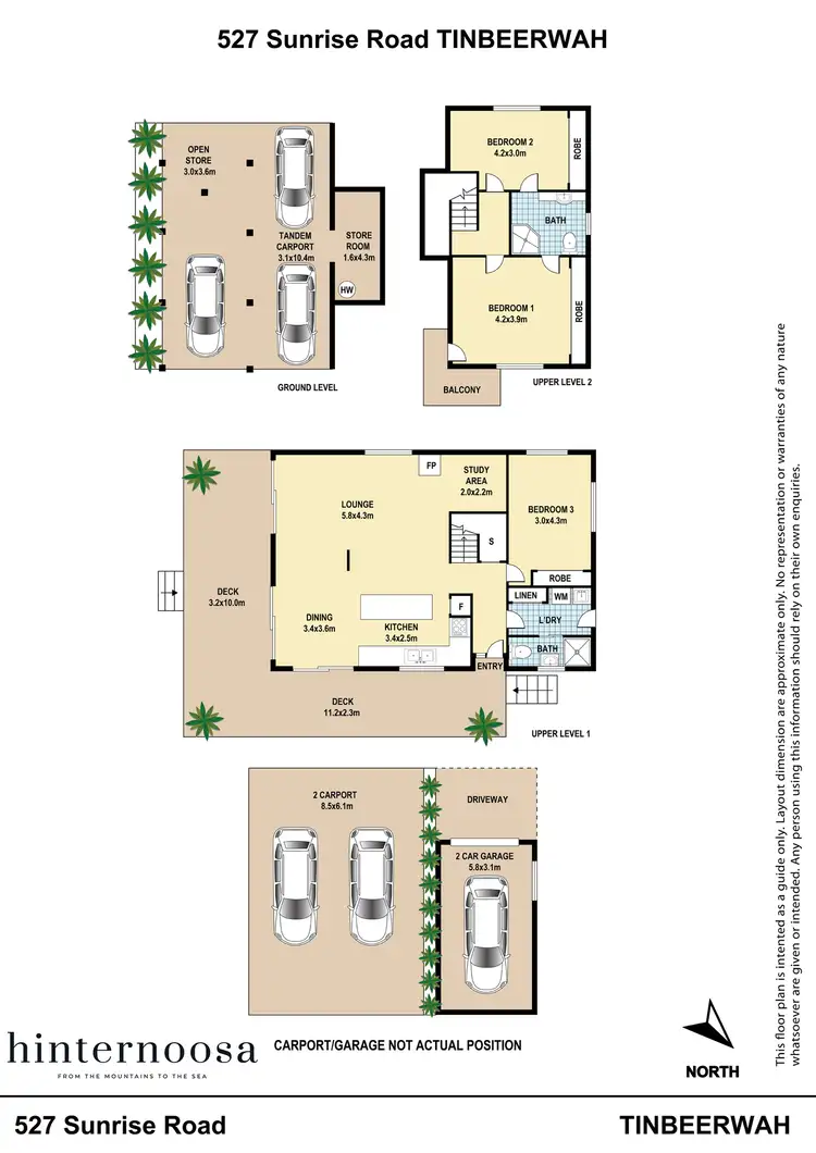 Floorplan of Homely house listing, 527 Sunrise Road, Tinbeerwah QLD 4563