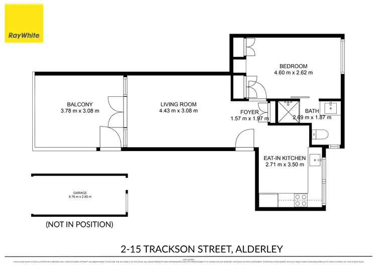 Floorplan of Homely unit listing, 2/15 Trackson Street, Alderley QLD 4051