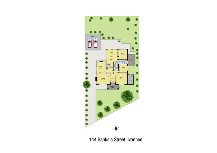 Floorplan of Homely house listing, 144 Banksia Street, Ivanhoe VIC 3079
