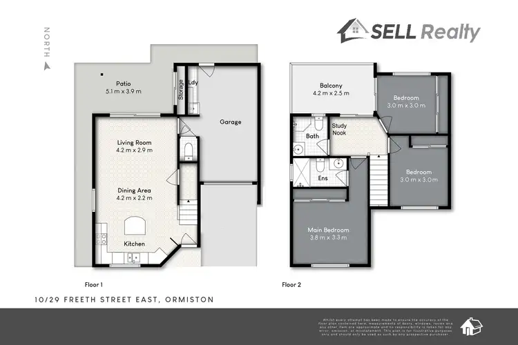 Floorplan of Homely townhouse listing, 10/29 Freeth Street, Ormiston QLD 4160