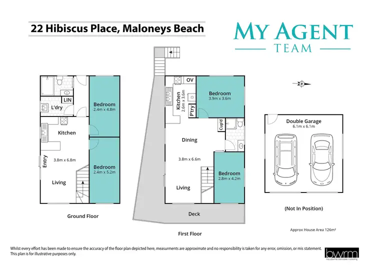 Floorplan of Homely house listing, 22 Hibiscus Close, Maloneys Beach NSW 2536