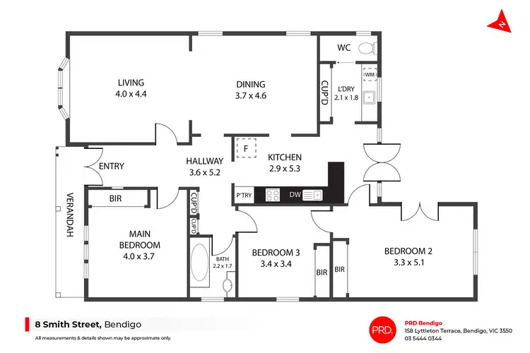 Floorplan of Homely house listing, 8 Smith Street, Bendigo VIC 3550