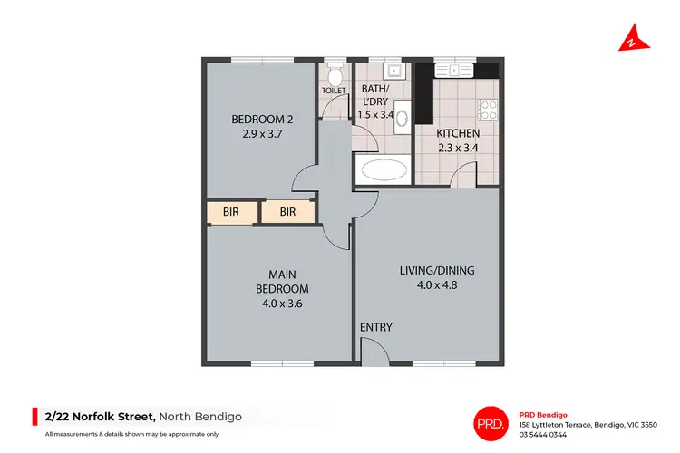 Floorplan of Homely house listing, 2/22 Norfolk Street, North Bendigo VIC 3550