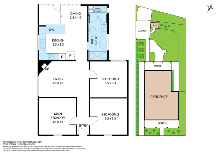 Floorplan of Homely house listing, 104 Nelson Street, Ballarat East VIC 3350