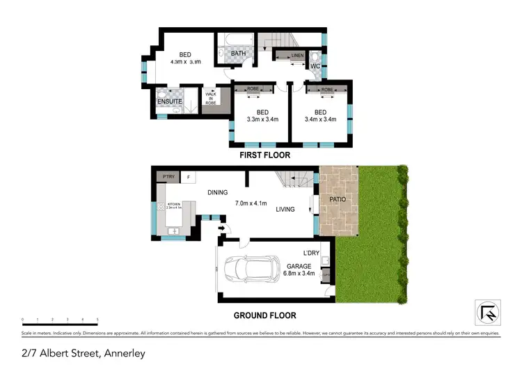 Floorplan of Homely townhouse listing, 2/7 Albert Street, Annerley QLD 4103