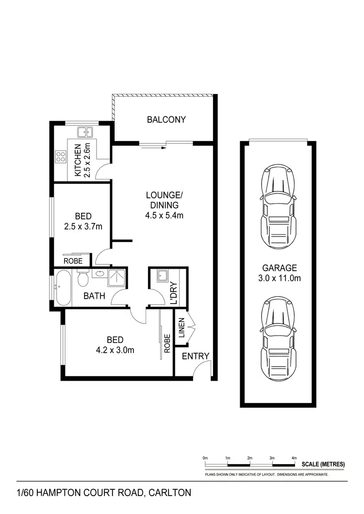 Floorplan of Homely unit listing, 1/60 Hampton Court Road, Carlton NSW 2218