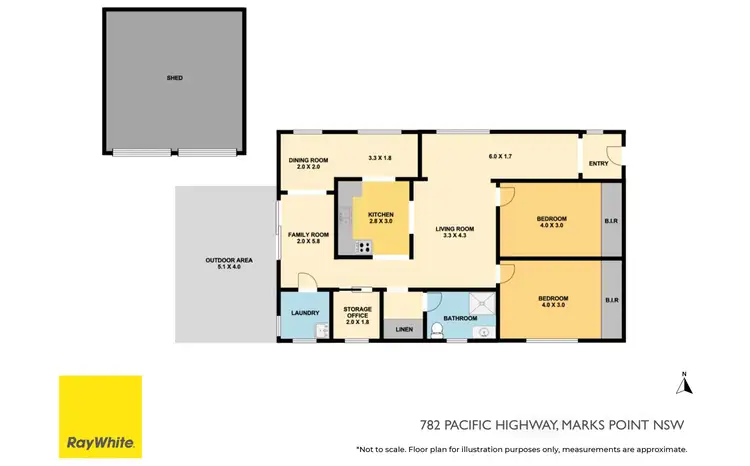 Floorplan of Homely house listing, 782 Pacific Highway, Marks Point NSW 2280