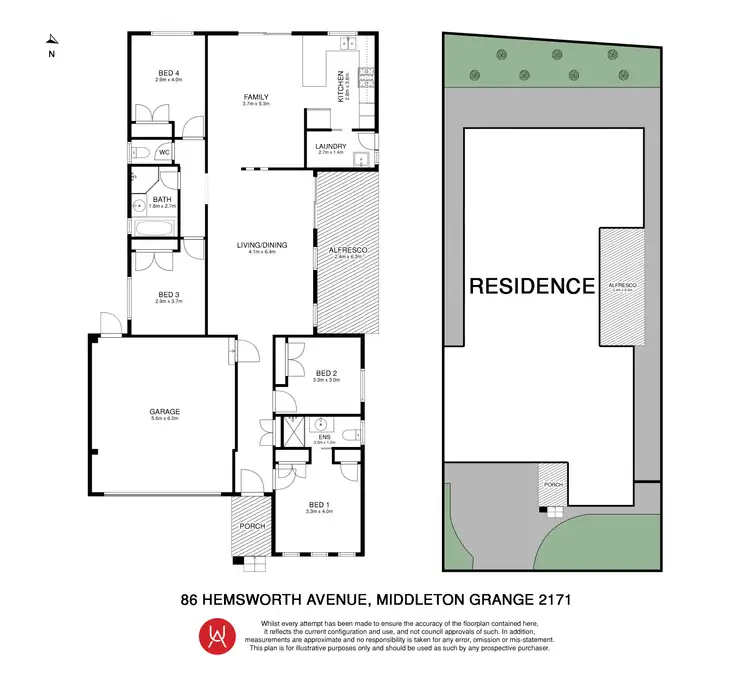 Floorplan of Homely house listing, 86 Hemsworth Avenue, Middleton Grange NSW 2171