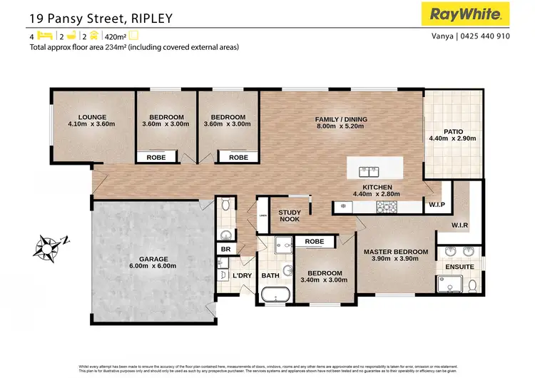 Floorplan of Homely house listing, 19 Pansy Street, Ripley QLD 4306