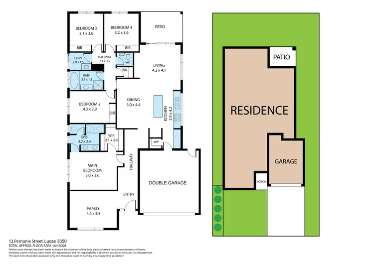 Floorplan of Homely house listing, 12 Pernonie Street, Lucas VIC 3350