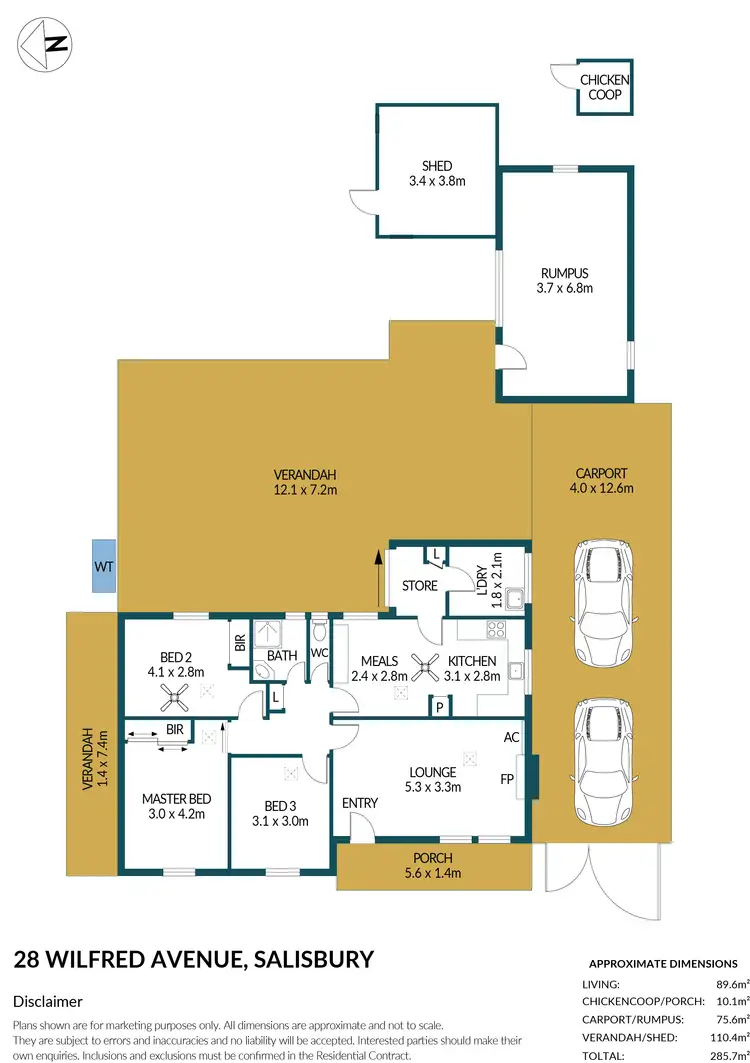Floorplan of Homely house listing, 28 Wilfred Avenue, Salisbury SA 5108