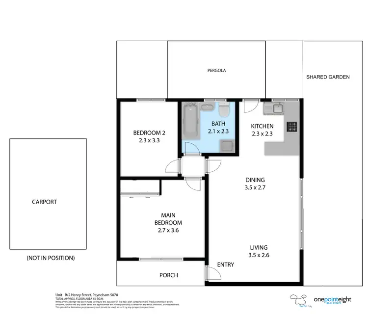 Floorplan of Homely unit listing, 9/2 Henry Street, Payneham SA 5070