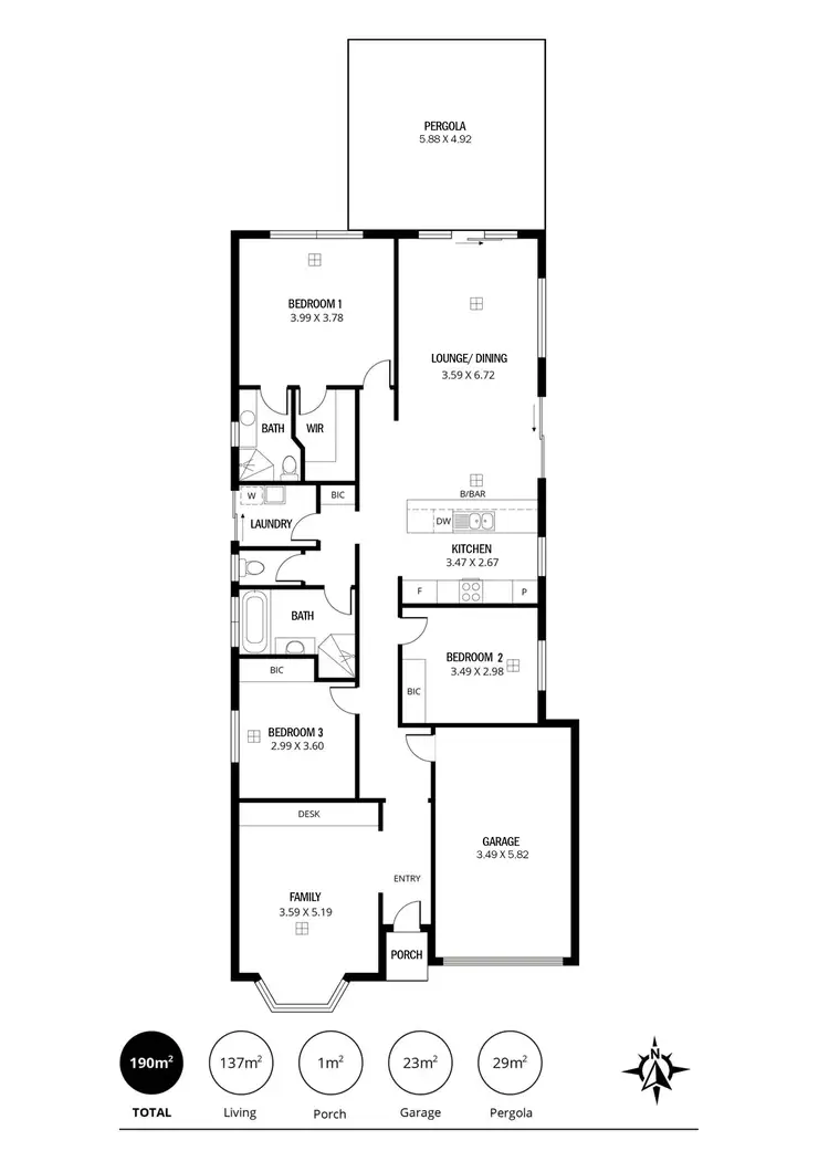 Floorplan of Homely house listing, 42 Hender Avenue, Klemzig SA 5087
