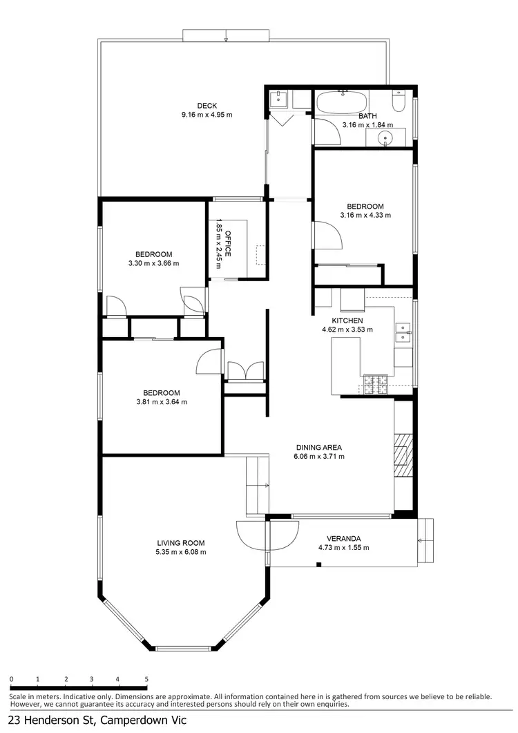 Floorplan of Homely house listing, 23 Henderson Street, Camperdown VIC 3260