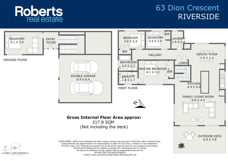 Floorplan of Homely house listing, 63 Dion Crescent, Riverside TAS 7250