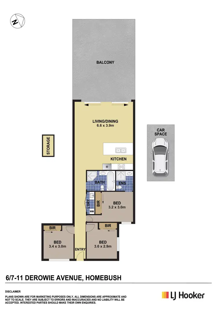 Floorplan of Homely apartment listing, G6/7-11 Derowie Avenue, Homebush NSW 2140