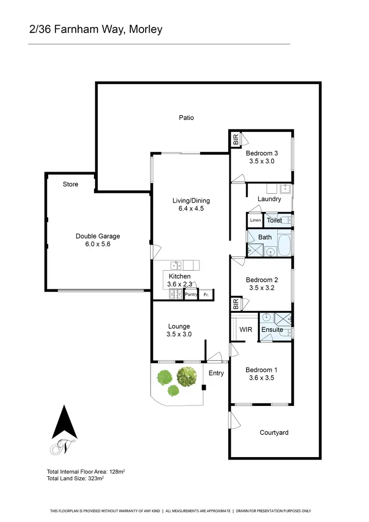 Floorplan of Homely house listing, 2/36 Farnham Way, Morley WA 6062