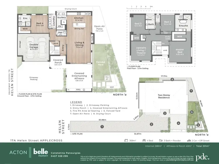 Floorplan of Homely house listing, 17A Helen Street, Applecross WA 6153