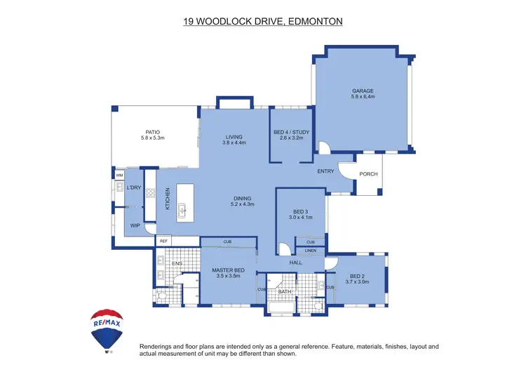 Floorplan of Homely house listing, 19 Woodlock Drive, Edmonton QLD 4869