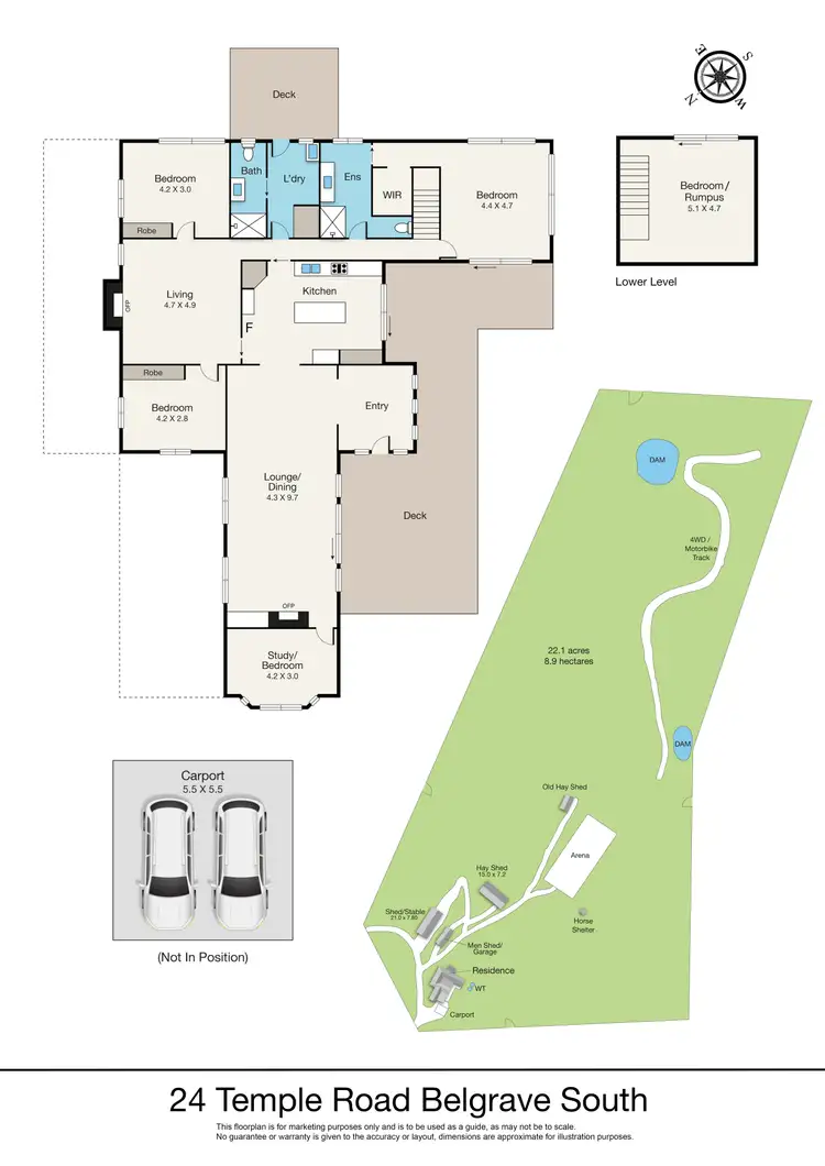Floorplan of Homely rural property listing, 24 Temple Road, Belgrave South VIC 3160