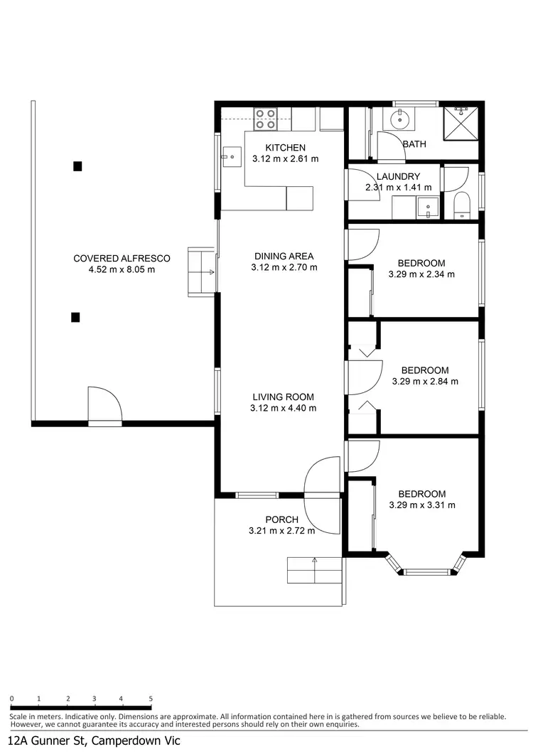 Floorplan of Homely house listing, 12A Gunner Street, Camperdown VIC 3260