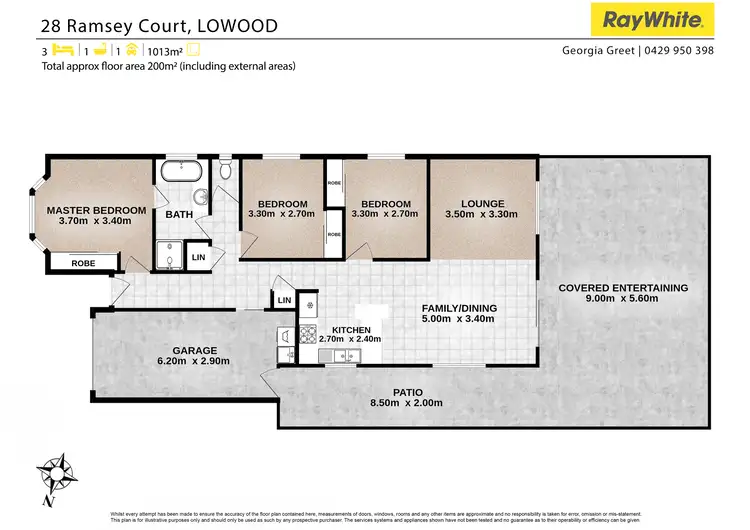 Floorplan of Homely house listing, 28 Ramsey Court, Lowood QLD 4311