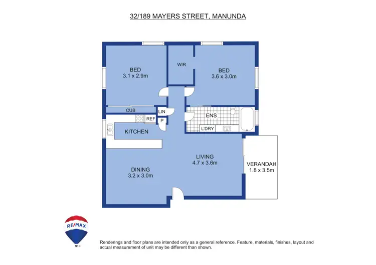 Floorplan of Homely unit listing, 32/189 Mayers Street, Manoora QLD 4870