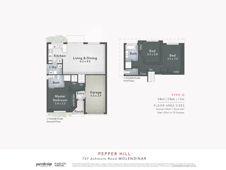 Floorplan of Homely townhouse listing, 24/757 Ashmore Road, Molendinar QLD 4214