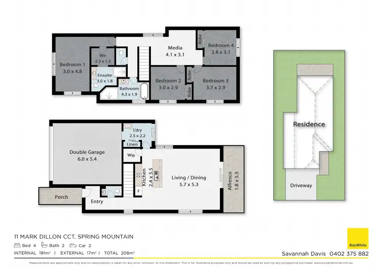 Floorplan of Homely house listing, 11 Mark Dillon Circuit, Spring Mountain QLD 4300