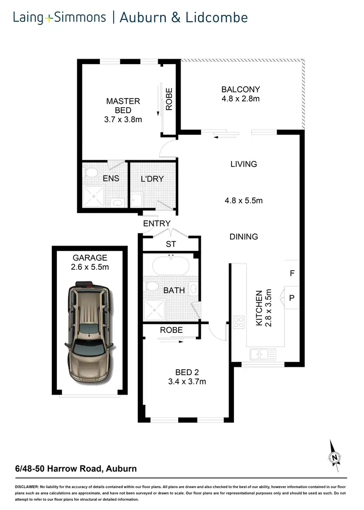 Floorplan of Homely apartment listing, 6/48-50 Harrow Rd, Auburn NSW 2144