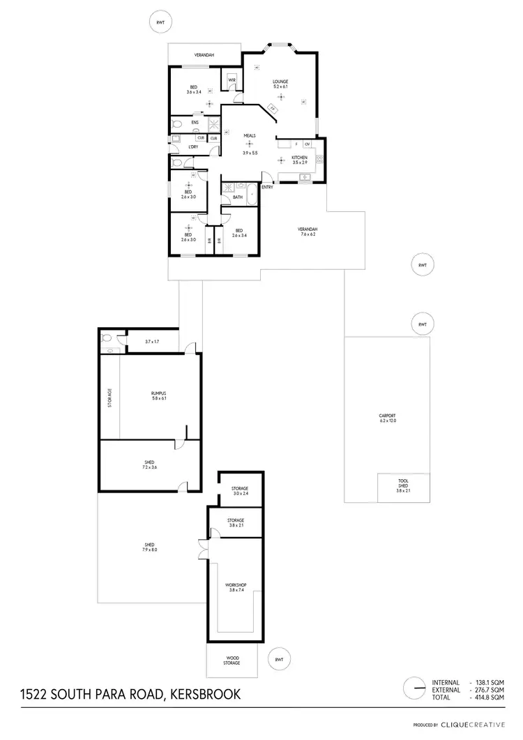 Floorplan of Homely house listing, 1522 South Para Road, Kersbrook SA 5231