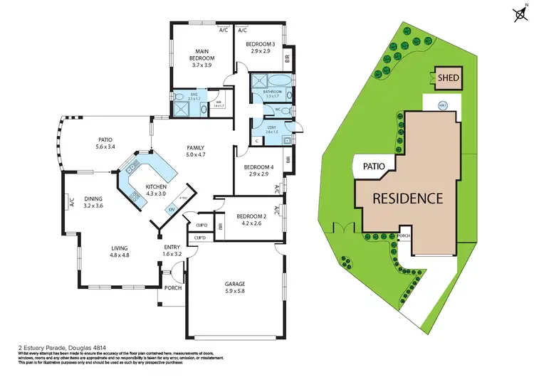 Floorplan of Homely house listing, 2 Estuary Parade, Douglas QLD 4814