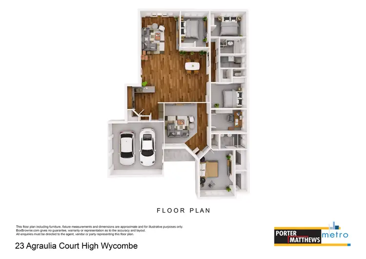 Floorplan of Homely house listing, 23 Agraulia Court, High Wycombe WA 6057