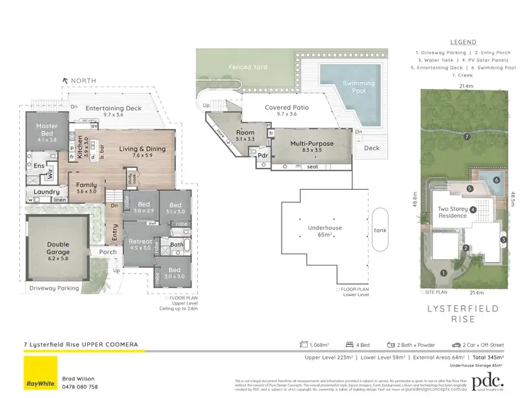 Floorplan of Homely house listing, 7 Lysterfield Rise, Upper Coomera QLD 4209