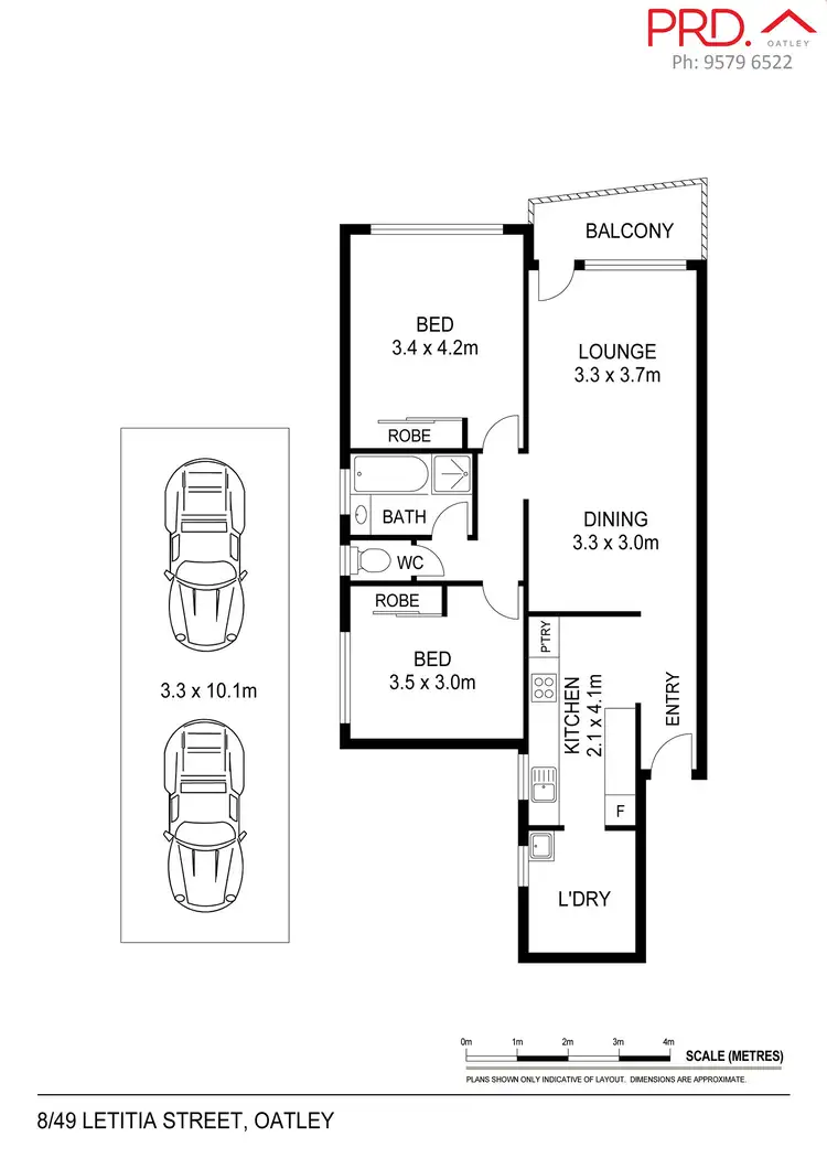 Floorplan of Homely unit listing, 8/49 Letitia Street, Oatley NSW 2223