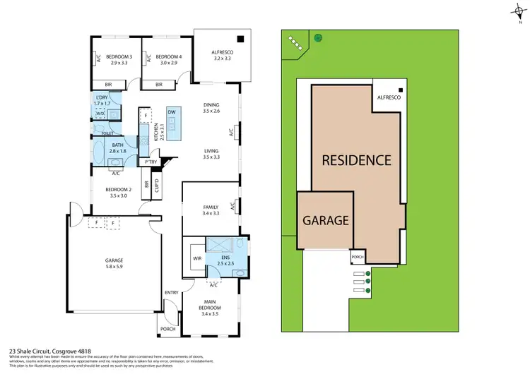 Floorplan of Homely house listing, 23 Shale Circuit, Cosgrove QLD 4818