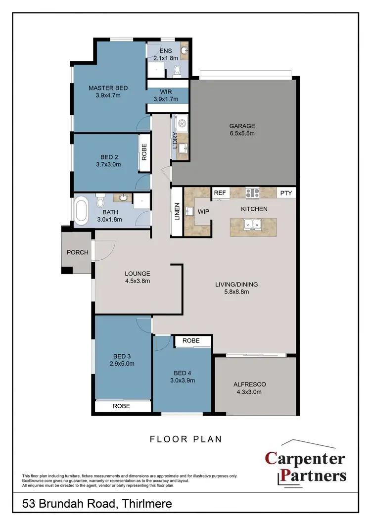 Floorplan of Homely house listing, 53 Brundah Road, Thirlmere NSW 2572