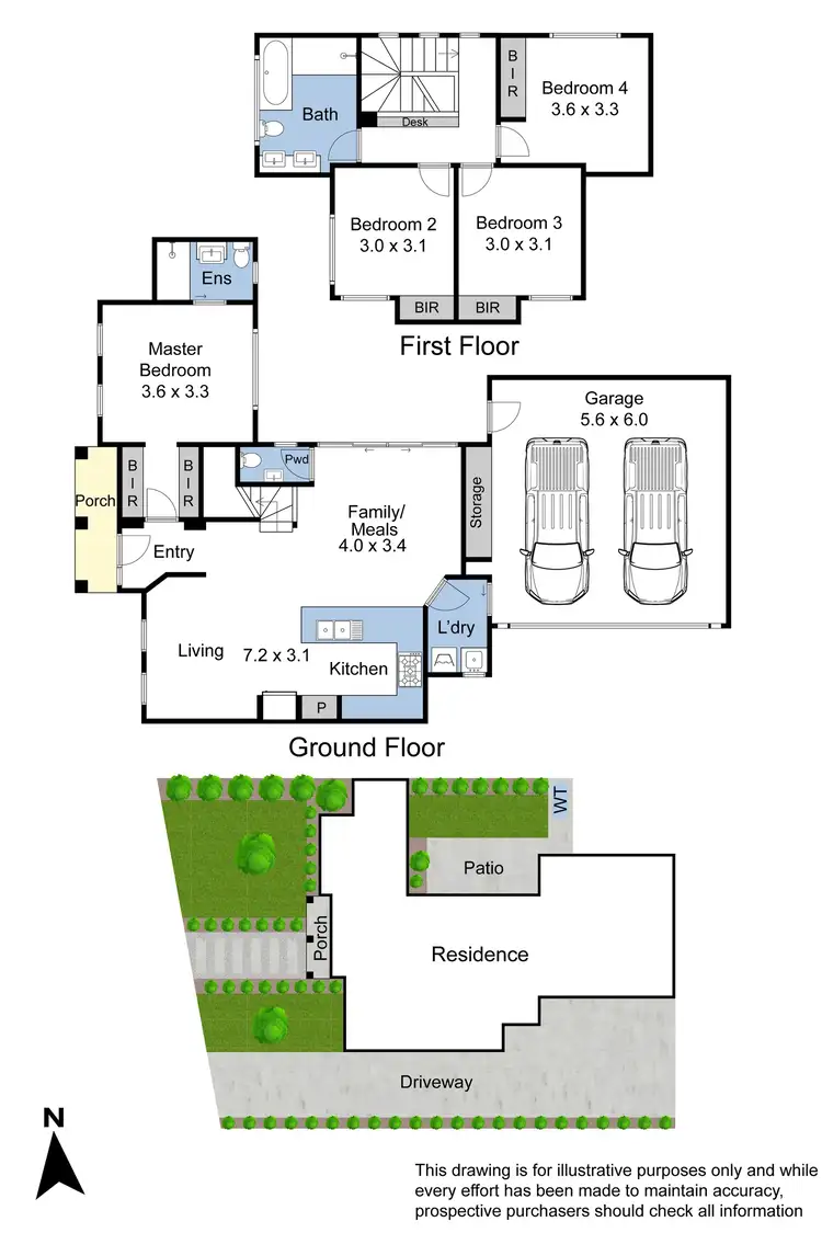 Floorplan of Homely townhouse listing, 1/2 Elm Grove, Mount Waverley VIC 3149