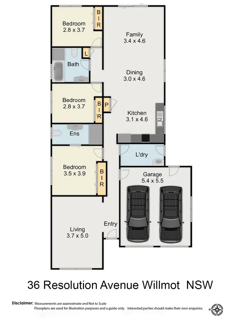 Floorplan of Homely house listing, 36 Resolution Avenue, Willmot NSW 2770