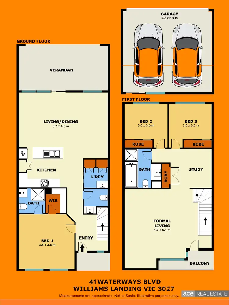 Floorplan of Homely house listing, 41 Waterways Boulevard, Williams Landing VIC 3027