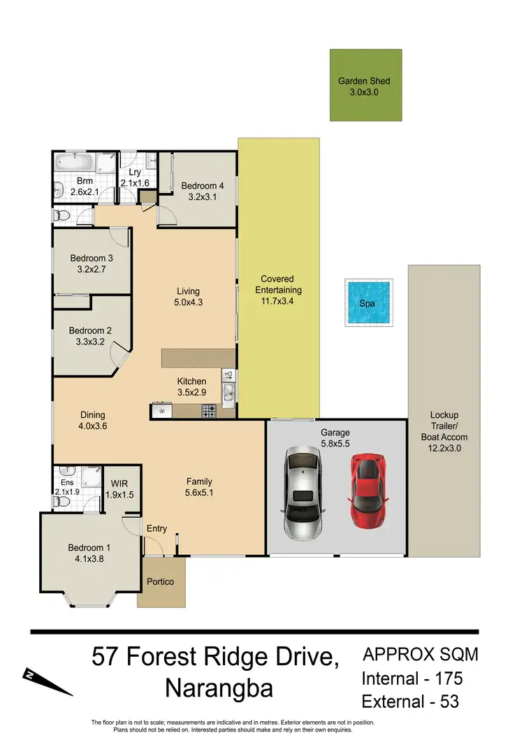 Floorplan of Homely house listing, 57 Forest Ridge Drive, Narangba QLD 4504