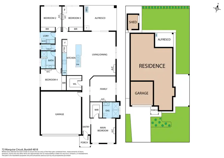 Floorplan of Homely house listing, 72 Marquise Circuit, Burdell QLD 4818