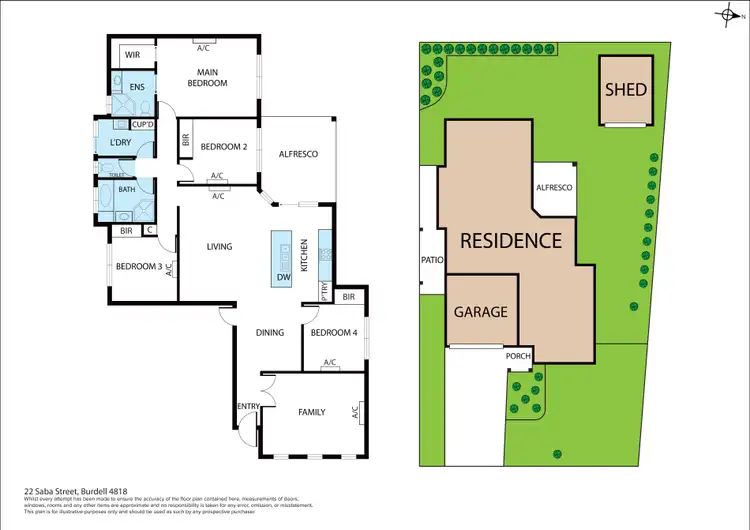 Floorplan of Homely house listing, 22 Saba Street, Burdell QLD 4818