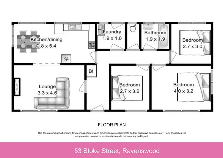 Floorplan of Homely house listing, 53 Stoke Street, Ravenswood TAS 7250