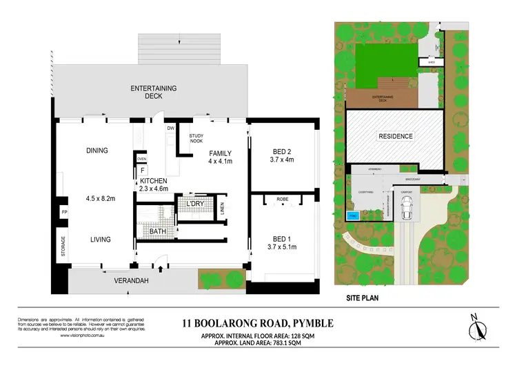 Floorplan of Homely house listing, 11 Boolarong Road, Pymble NSW 2073